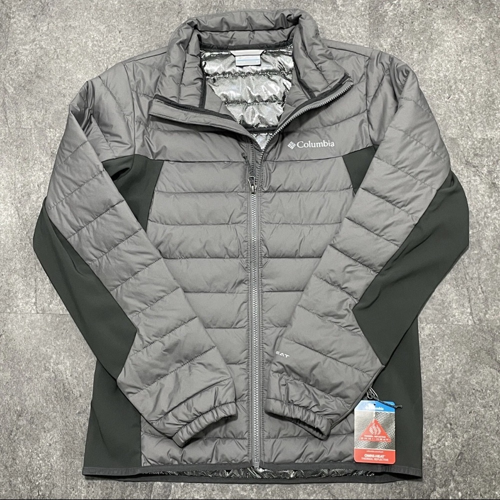 Columbia Men's Powder Lite Omni-Heat Hybrid Jacket - Gray - Size Small
